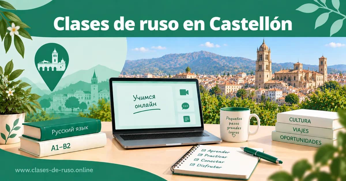 Tarjeta para compartir: Clases de ruso en Castellón