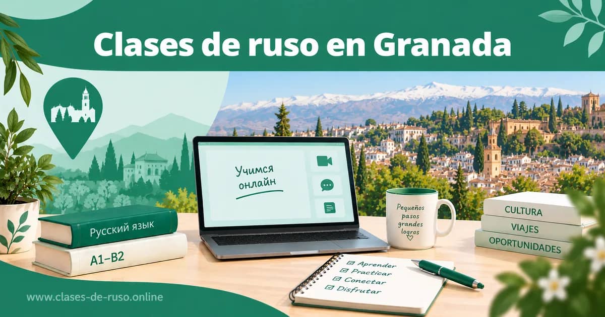 Tarjeta para compartir: Clases de ruso en Granada