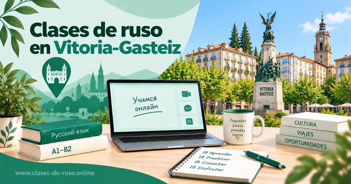 Tarjeta para compartir: Clases de ruso en Vitoria-Gasteiz