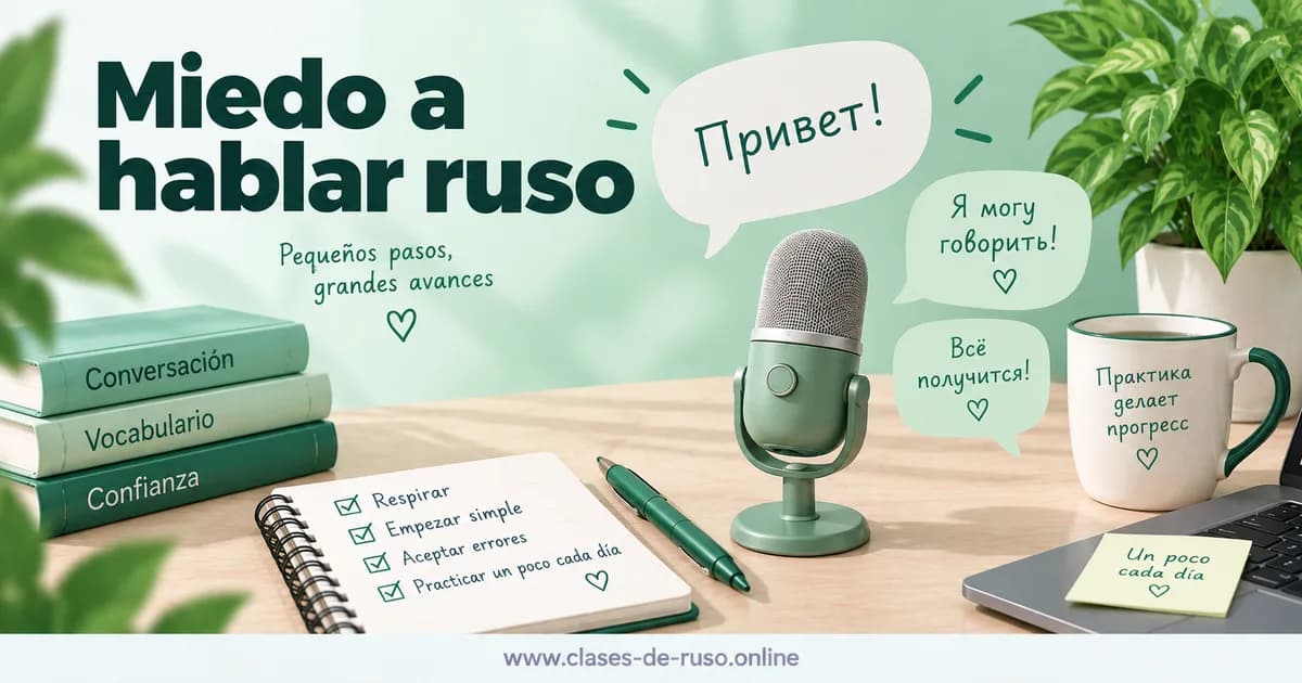 Tarjeta para compartir: Miedo a hablar ruso